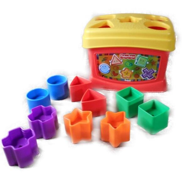 Fisher Price 2006 Baby's First Blocks Shape Sorter Red L4804 Complete - Picture 1 of 10
